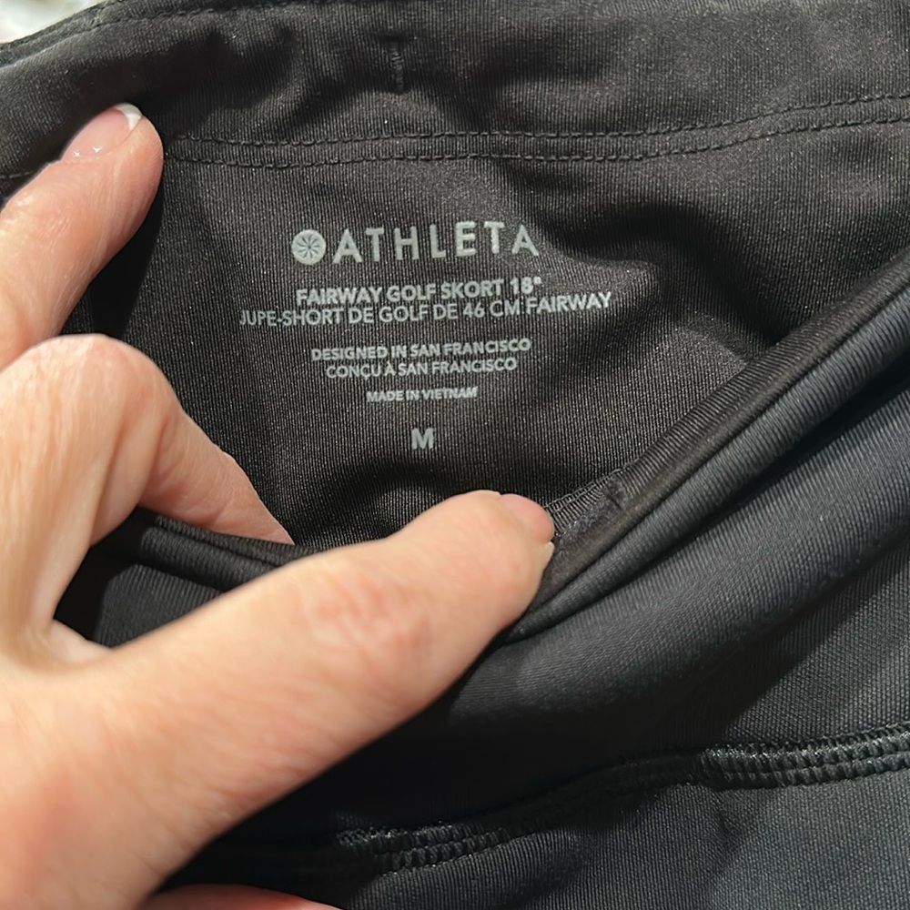 Athleta Black Golf Skort